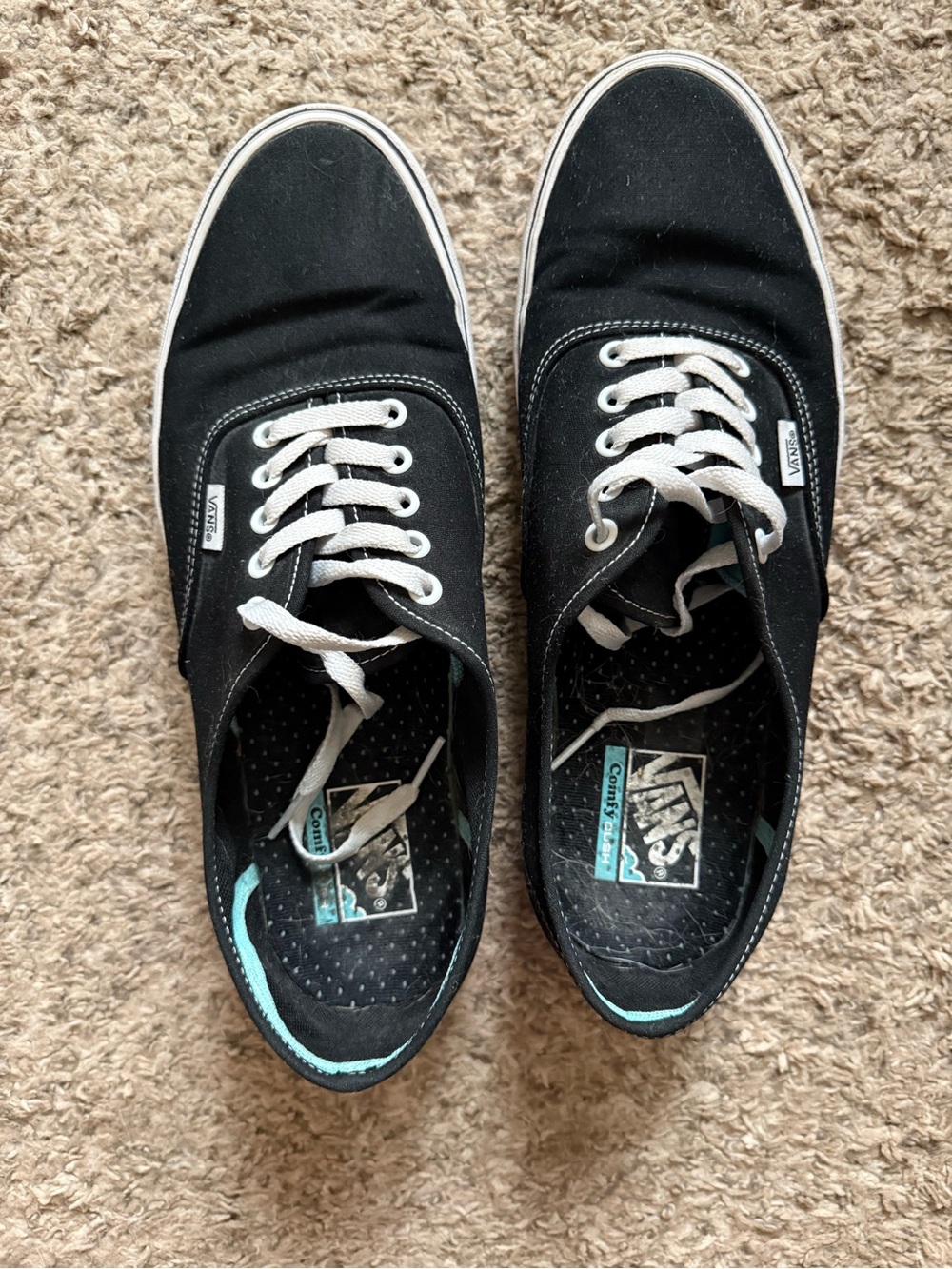 Vans Men’s Black Canvas Low-Top Sneakers
